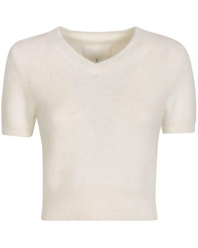 Maison Margiela T-shirts And Polos Beige - White
