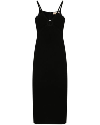 Michael Kors Strapless Midi Dress - Black