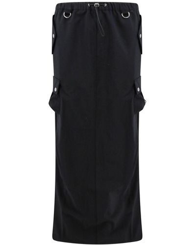 Coperni Tailored Cargo Maxi Skirt - Black