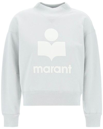 Isabel Marant Moby Sweatshirt With Flocked Logo - White
