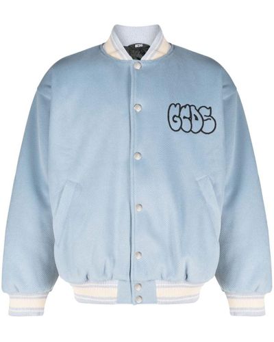 Gcds Graffiti-Logo Varsity Bomber - Blue