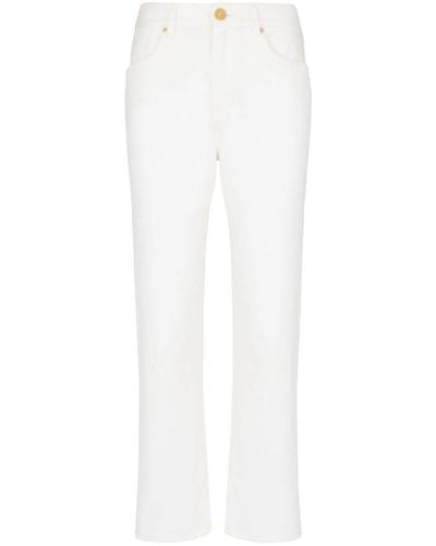 Balmain High-rise Straight Jeans - White