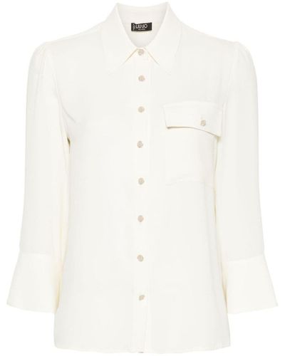 Liu Jo Semi-transparent Shirt - White