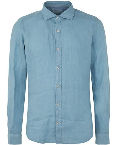 Tintoria Mattei 954 Linen Shirt Clothing - Blue