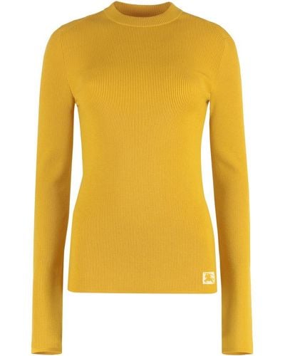 Burberry Wool Blend Pullover - Yellow