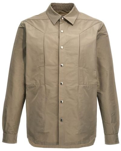 Rick Owens Fogpocket Casual Jackets, Parka - Natural