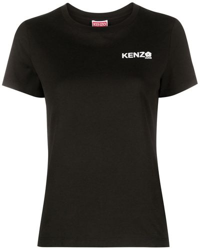 KENZO Boke Flower 2.0 T-Shirt With Print - Black