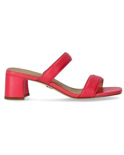 Michael Kors Jules Geranium Half Heeled Sandal - Red