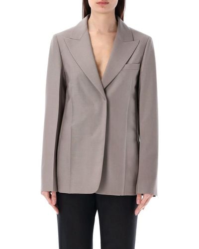 Fendi Tailored Deconstructed Jacket - Gray