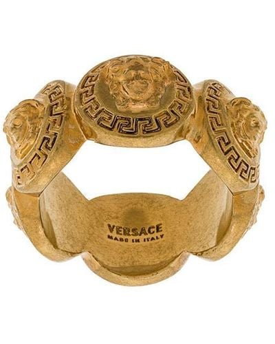 Versace `Medusa` Ring - Metallic