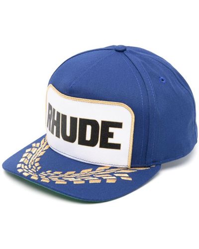 Rhude Formula Logo-print Hat - Blue