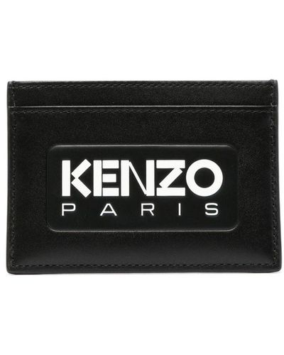 KENZO Card Holder With Logo - Black