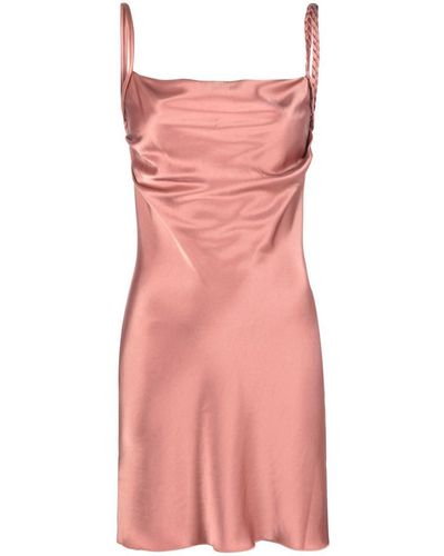 Nanushka Merva Slip Satin Mini Dress - Pink