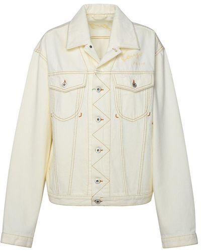 KENZO Ivory Cotton Jacket - White