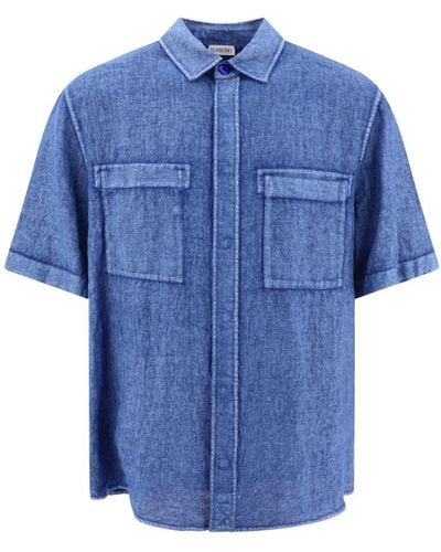 Burberry Linen Shirt - Blue
