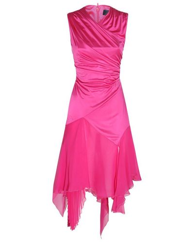 Versace Glossy Viscose Dress - Pink