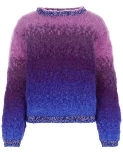 Rose Carmine Knitwear - Purple