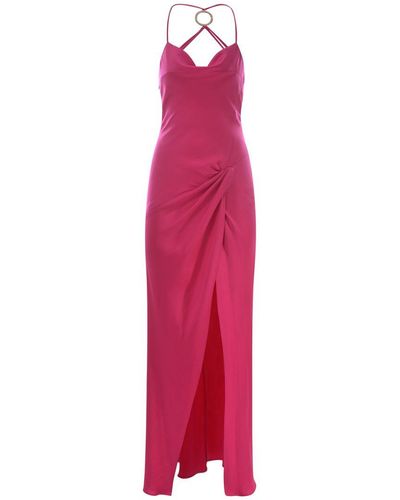 Pinko Long Dress "fijii" In - Pink