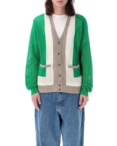Obey Anderson 60'S Cardigan - Green