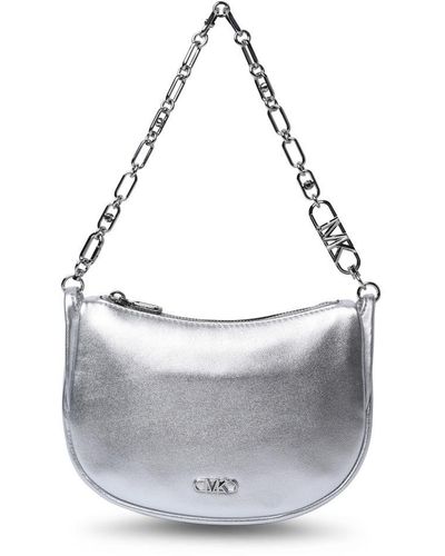 Michael Kors Leather 'Kendall' Bag - Gray