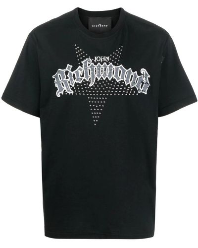 John Richmond T-shirt With Print - Black