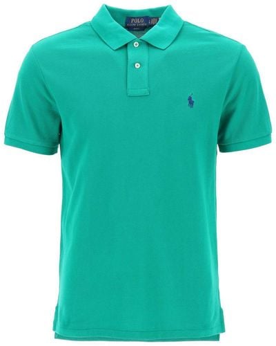 Polo Ralph Lauren Pique Cotton Polo Shirt - Green