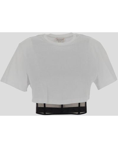 Alexander McQueen T-shirts And Polos - Gray
