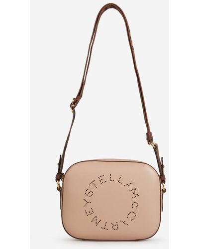 Stella McCartney Mini Logo Crossbody Bag - Natural