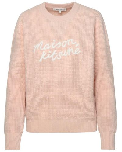 Maison Kitsuné Wool Jumper - Pink