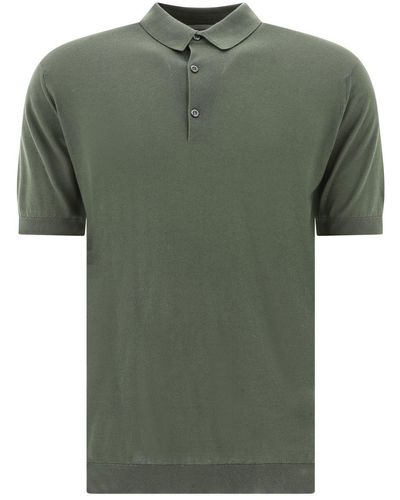 John Smedley "adrian" Polo Shirt - Green
