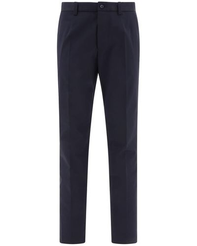 Dolce & Gabbana Pants With Button Details - Blue