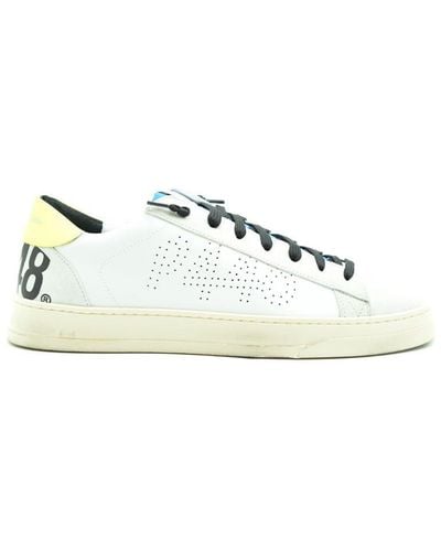 P448 Leather Sneakers - White