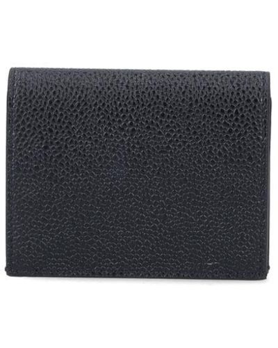Thom Browne Leather Bifold Wallet - Black
