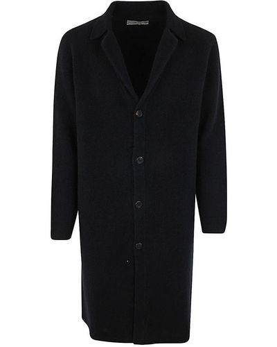 Original Vintage Style Felted Knitted Coat Clothing - Black