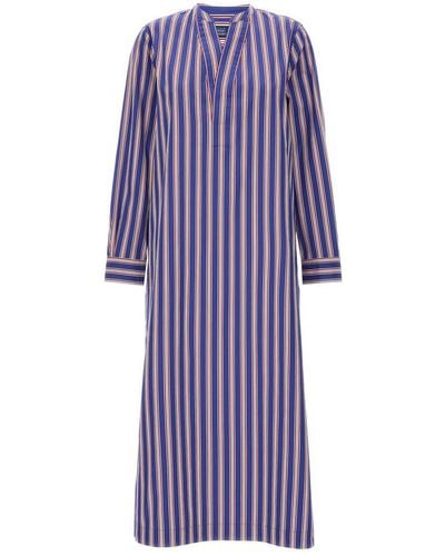 Polo Ralph Lauren Striped Dress Dresses - Purple