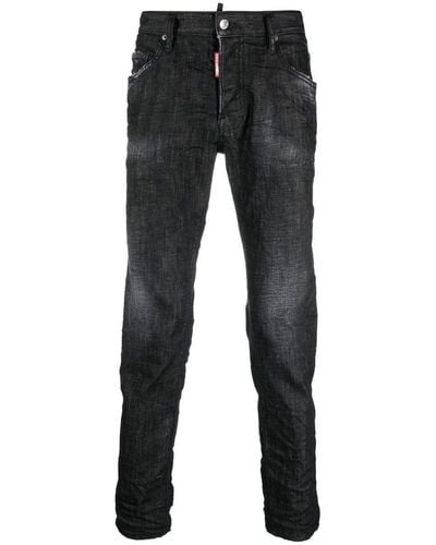 DSquared² Black Stretch-cotton Jeans