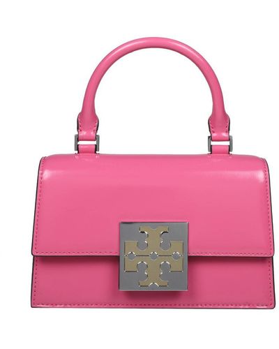 Tory Burch Handbag In Brushed Calfskin - Pink