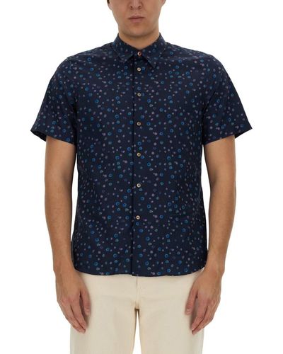 PS by Paul Smith Printed Shirt - Blue