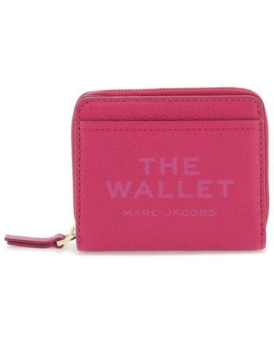 Marc Jacobs The Leather Mini Compact Wallet - Pink