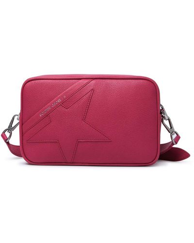 Golden Goose Star Hibiscus Leather Bag - Red