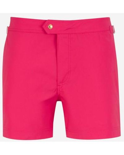 Tom Ford Buckles Technical Swimsuit - Pink