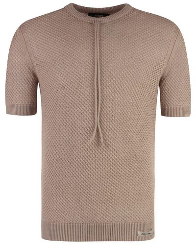 Fendi Short Sleeve Sweater - Brown