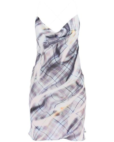 Y. Project Y Project Satin Slip Dress For Elegant - Grey