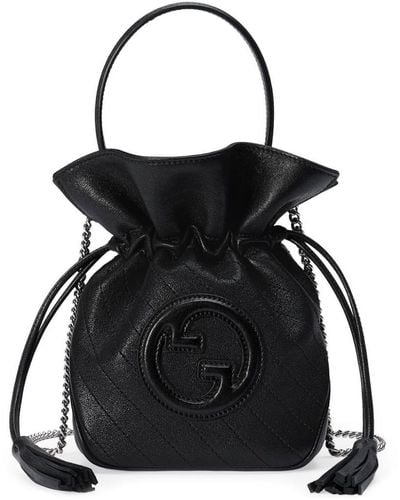 Gucci Mini Blondie Bucket Bags - Black