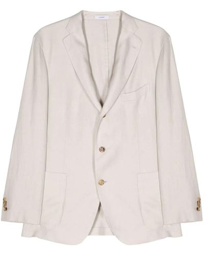 Boglioli Linen Jacket Clothing - Natural