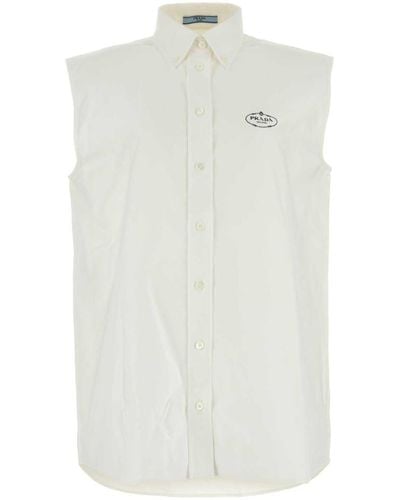 Prada Oxford Shirt - White