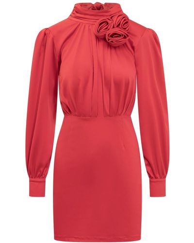 ACTUALEE Rose Dress - Red