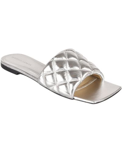 Bottega Veneta Sandals Silver - White