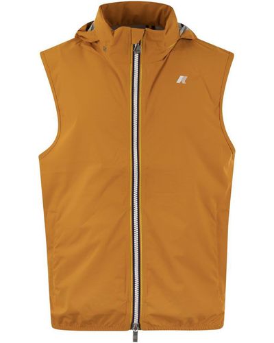 K-Way Valen - Technical Fabric Waistcoat - Orange