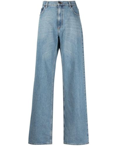 Magda Butrym High-rise Wide-leg Jeans - Blue